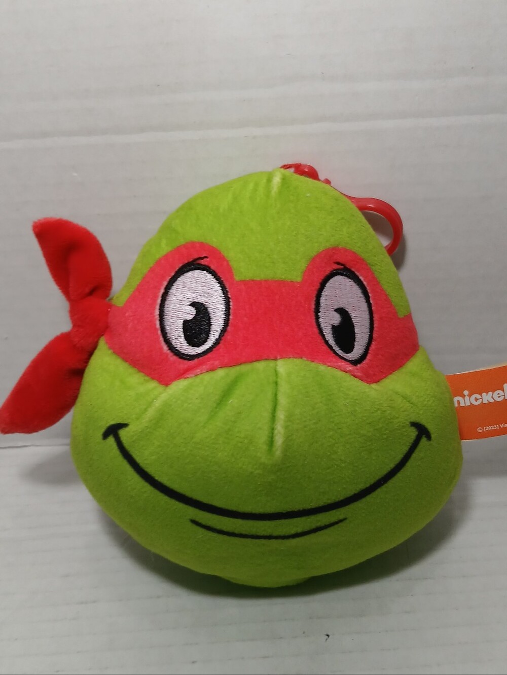Nickelodeon Raphael Teenage Mutant Ninja Turtles Plush Stuffed Toy Clip Dan Dee